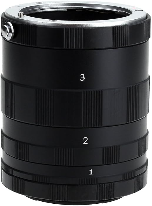 3x Macro Metal Extension Tubes for Micro 4/3/Panasonic Lumix and Olympus PEN