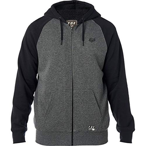 Fox Racing Men's Legacy Sherpa Hoody,Medium,Black/Charcoal