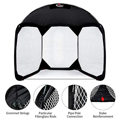 Gagalileo Screen Baseball Protective Screen Baseball Batting Cage Screen Backstop Net Baseball Practice Net with Carry Bag Baseball Practice Screens 11.5'(L) X6'(W) X9.6'(H) White Net
