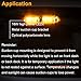 AT-HAIHAN Hazard Warning LED Amber Emergency Strobe Dash Light for Vehicles Trucks Cars SUV, 18 Flash Patterns Windshield Safety Flashing