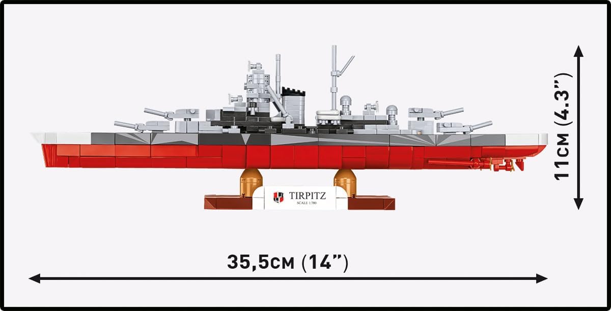 COBI Historical Collection WWII Battleship Tirpitz