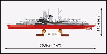 COBI Historical Collection WWII Battleship Tirpitz
