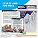 National Geographic Jumbo Crystal Growing Kit - Grow Your Own Giant Glow in The Dark Crystal in a Few Days, Science Kit, Grow Crystals for Kids, STEM Toys (Amazon Exclusive)