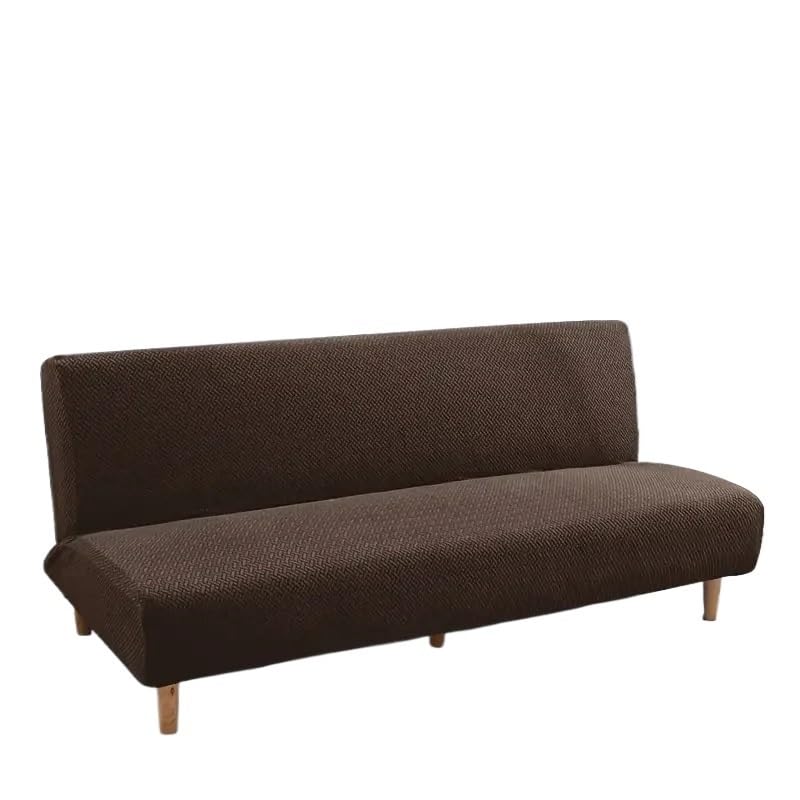 Copridivani Copridivano classici jacquard elastici senza braccioli Copridivani pieghevoli elasticizzato in tinta unita for soggiorno(A4 Coffee Cover,190-210cm L)