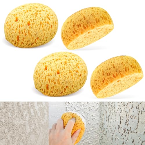4Pcs Knockdown Texture Sponges for DIY Painting