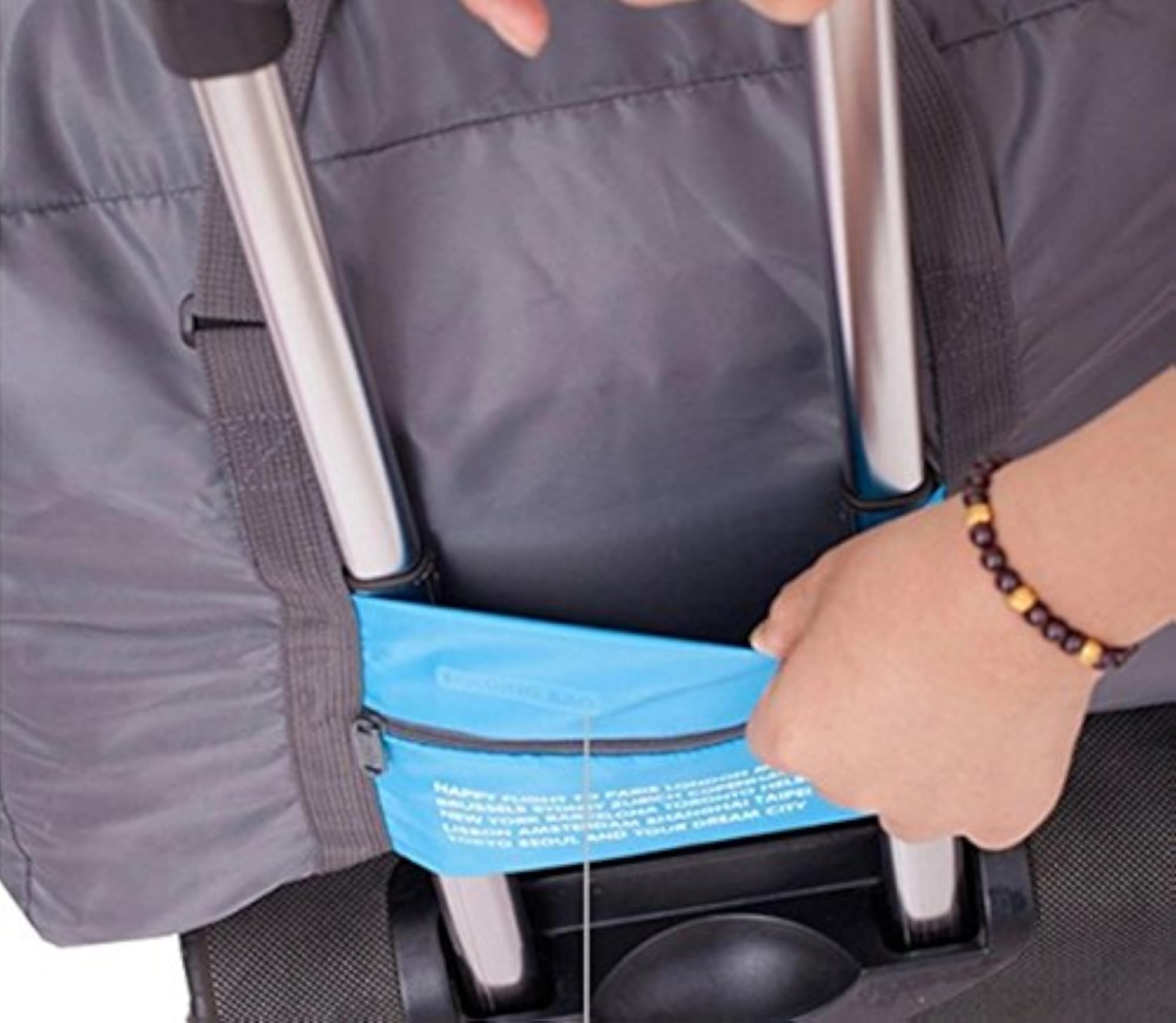 Foldable Happy Flight Travel Luggage Carry Bag, Water Resistant