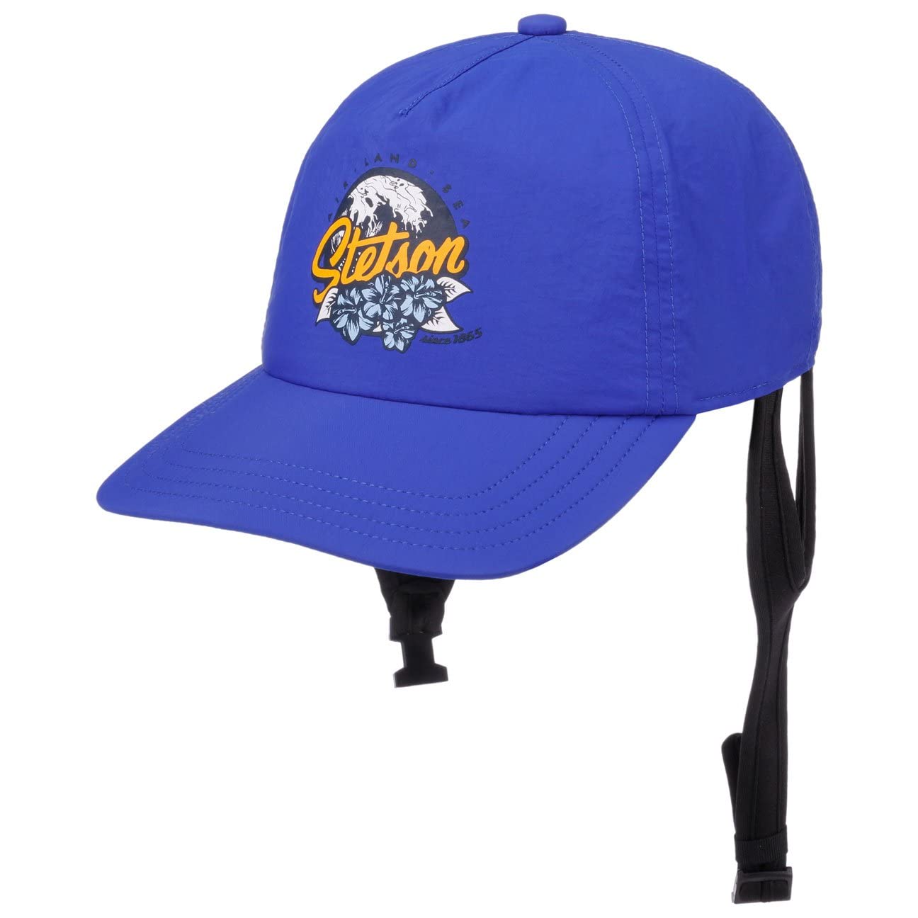 Stetson Fast Dry Cap - Curved Brim Baseballcap - Unifarbene Kappe mit Kinnband & Klettverschluss - UV-Schutz 40+ - Unisex - Frühjahr/Sommer