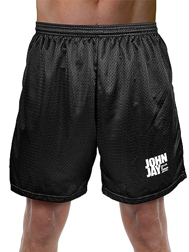 John Jay College of Criminal Justice Primary Shorts 7" Inseam, Black, L