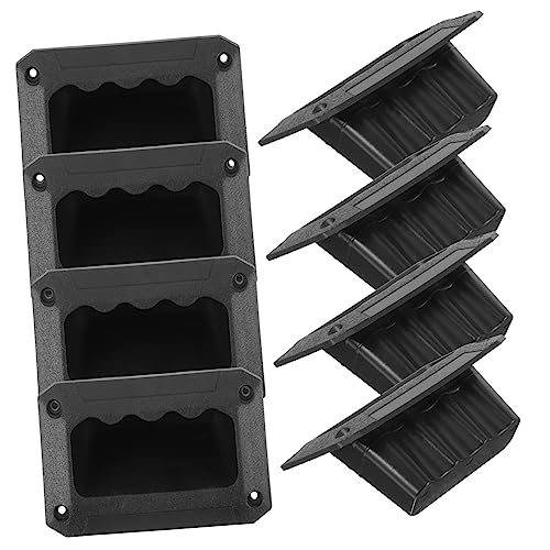 NUOBESTY 8pcs Speaker Side Handle Durable Plastic Replacement Handles for Audio Equipment Lightweight Design for Easy Carrying Convenient Installation with Pre Drilled