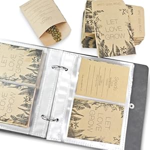 Kawaan 100 Stk Samen-Aufbewahrung mit Organizer