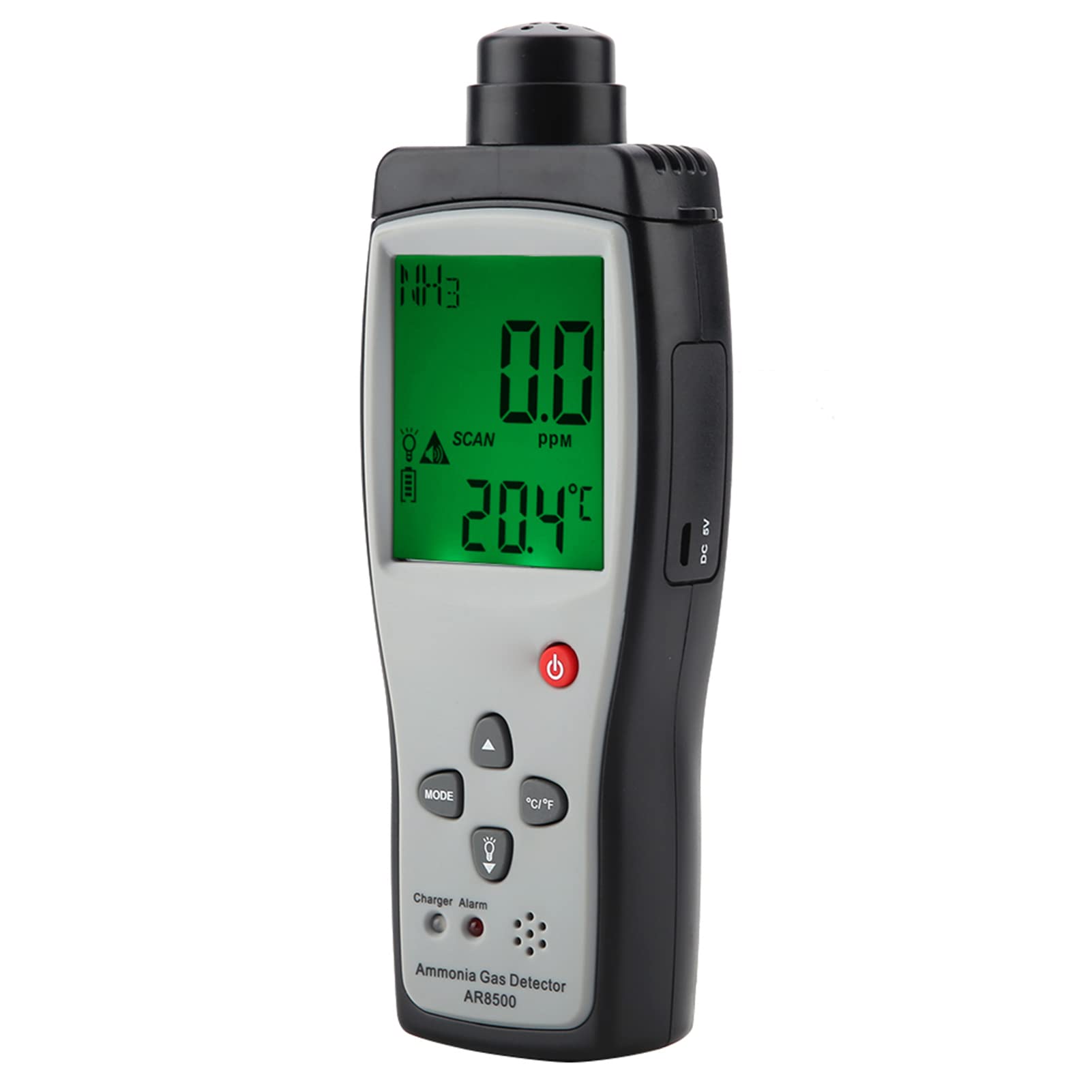 SMART SENSOR AR8500 Monitor Rilevatore di Gas di Ammoniaca con Display LCD per Metallurgia Batteria Al Litio Ricaricabile 0-100PPM 3,7V