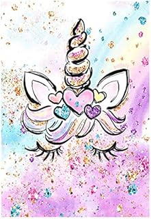 5D DIY Diamond Art Painting Kits Full Drill for Adults Kids, Rhinestones Crystal Embroidery Cross Stitch Painting Pictures by Numbers for Adults Kids Gifts Home Wall Decor - Unicorn