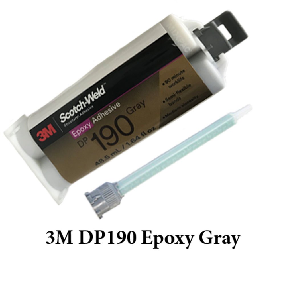 3M Scotch-Weld DP-190 Gray Epoxy Adhesive (50ml/1.7oz w/ Mixing Gun)
