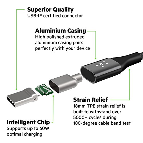Belkin Mixit 4-Foot Duratek Usb-C To Usb-A Cable (Black) #TOP20
