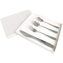 Personalized Toddler Silverware 4pcs Cutlery Set Stainless Steel Kids Utensils Engraved Dinner Forks Knives Spoons with Any Name Stainless Steel Flatware for kids Bow-Knot