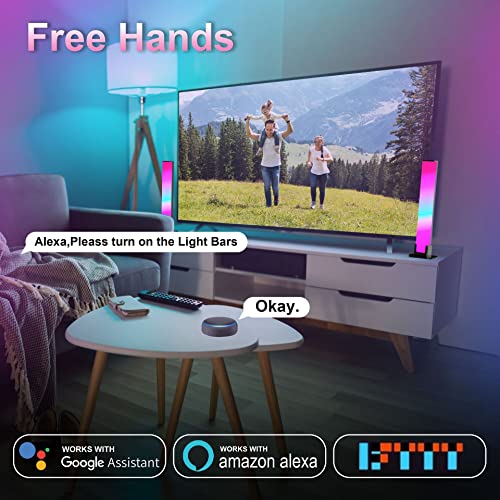 Image of Benedi RGB LED Strip Lights bar- 16 Million Colors Dimmable, 20 Scene Modes, Easy Install, Bluetooth& Voice Control, Perfect for Gamers, Bedrooms & Living Rooms LED Lights for TV & Bedroom