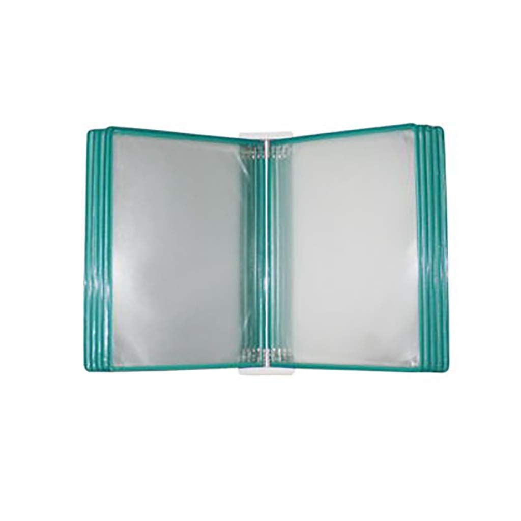 Uchwyt ścienny na teczki A4 Wiszący organizer Uchwyt na teczki z klapką 10-stronicowy wyświetlacz magnetyczny 35,5 x 24,8 cm