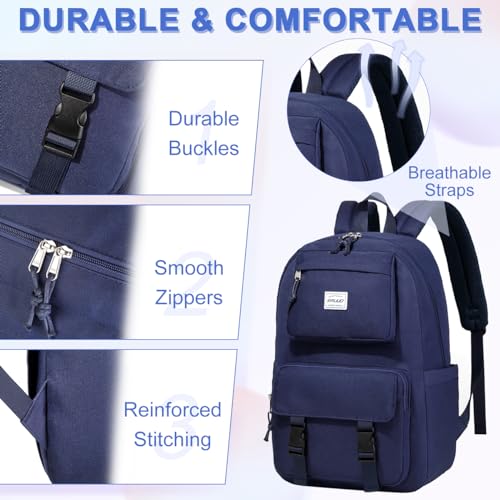 RAVUO Backpack for Men Water Resistant School Bookbag Casual Highschool Boys Book Bag with Multi Pockets for College Travel Commutes3