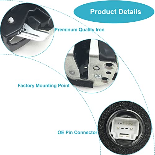 Ensun Door Lock Actuator With Latch Assembly 6 Pin Front Left Driver For Lexus Toyota Scion Replace 931-401 931-400 69040-06180 #TOP1