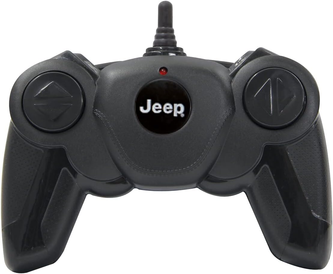 Jamara 405196 Jeep Wrangler JL 1:24 Black 27 MHz Officially Licensed, up to 1 Hour Drive at Approx. 7 km/h, Perfectly replicated Details, Workmanship
