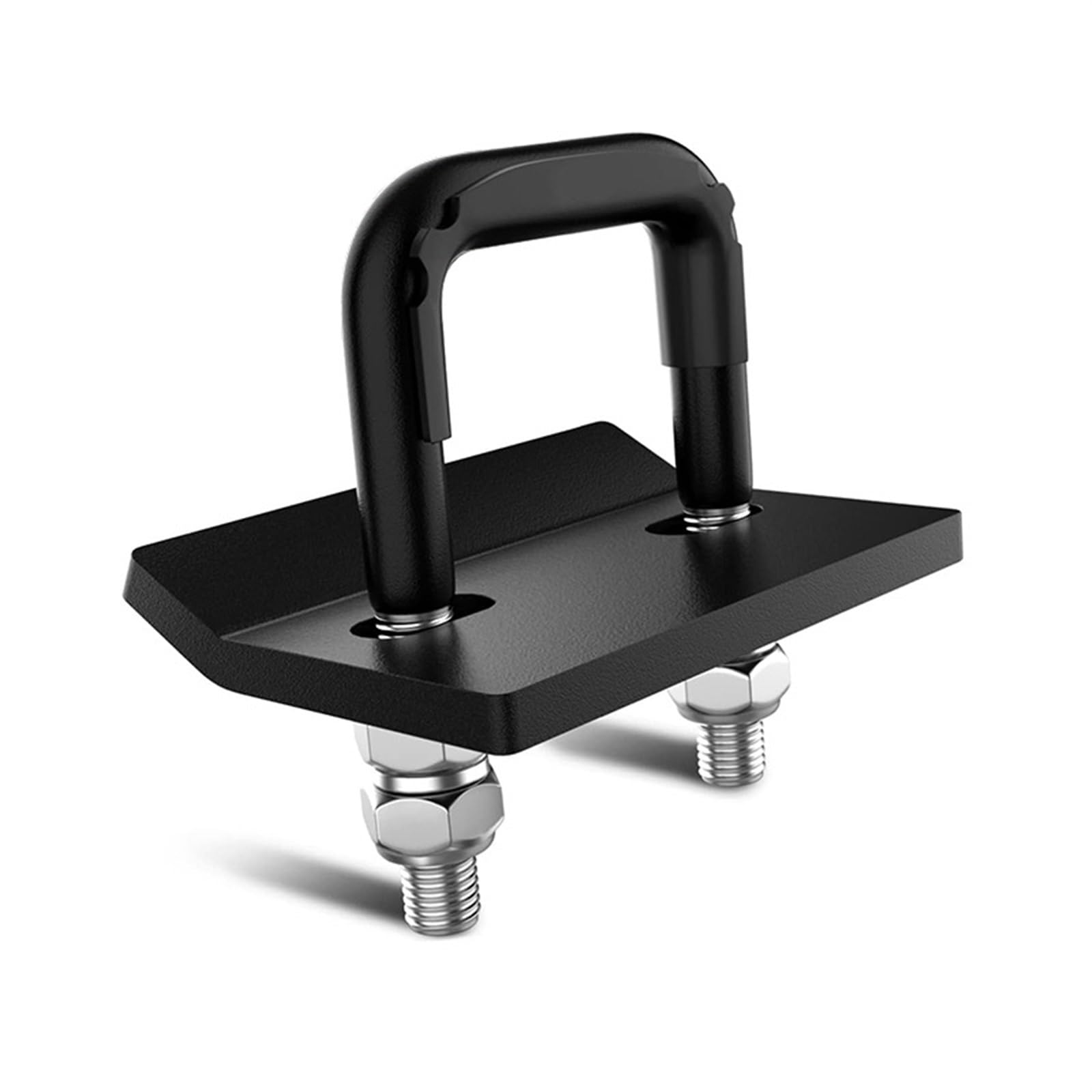 THE WHITE SHOP Hitch Tightener Clamp, Heavy Duty Hitch Stabilizer for 1.25" and 2" Trailer Hitches, Rubber Isolator and Double Coating Protective ( Color : Black )