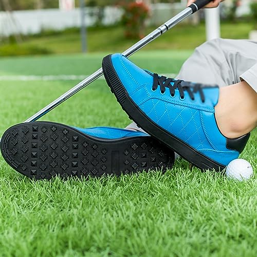 DHAEY Waterproof Golf Shoes Lightweight Spikeless Golf Sneakers Laides Golf Shoes Outdoor Walking Fitness Footwears for Women (Color : F, Size : 8.5 Women/7 Men)4