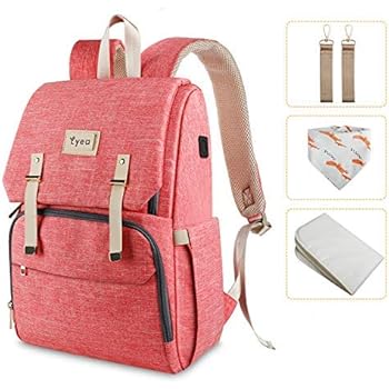 Sacs A Dos A Langer Pour Bebe Sac De Voyage Multifonction Vkyea Grand Capacite Sacs A Dos Leger Avec Des Poches Multifonctions Pour Organiser Poussette Fit Orange Amazon Fr Bebes Puericulture