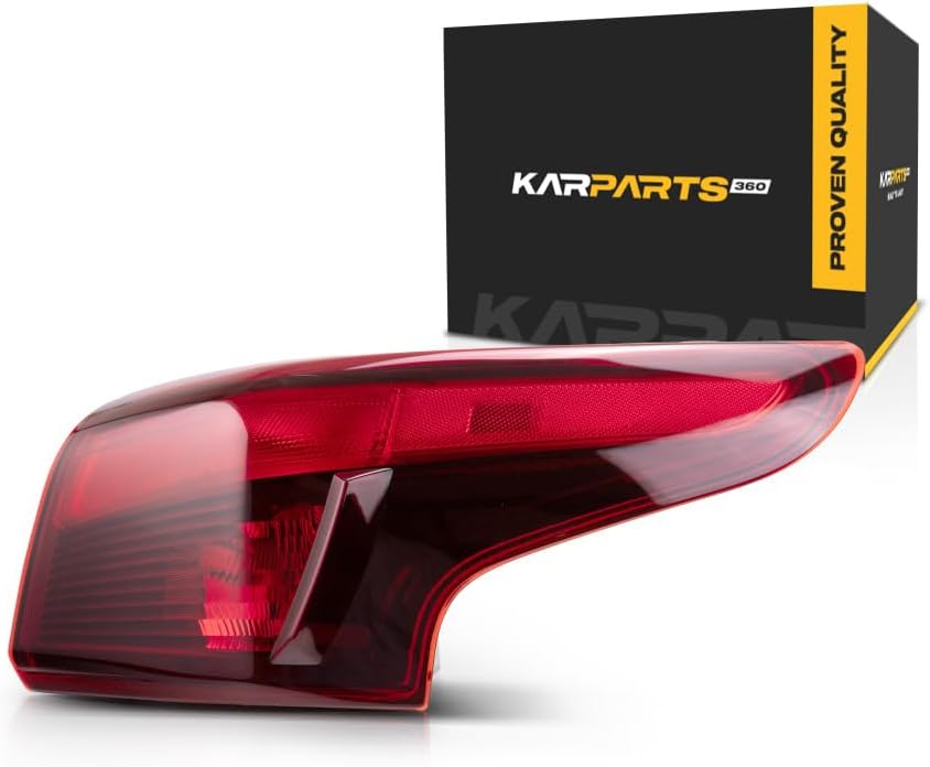 KarParts360 Rear Right Outer Tail Light Assembly for Nissan Rogue Sport/Qashqai (2017–2019)