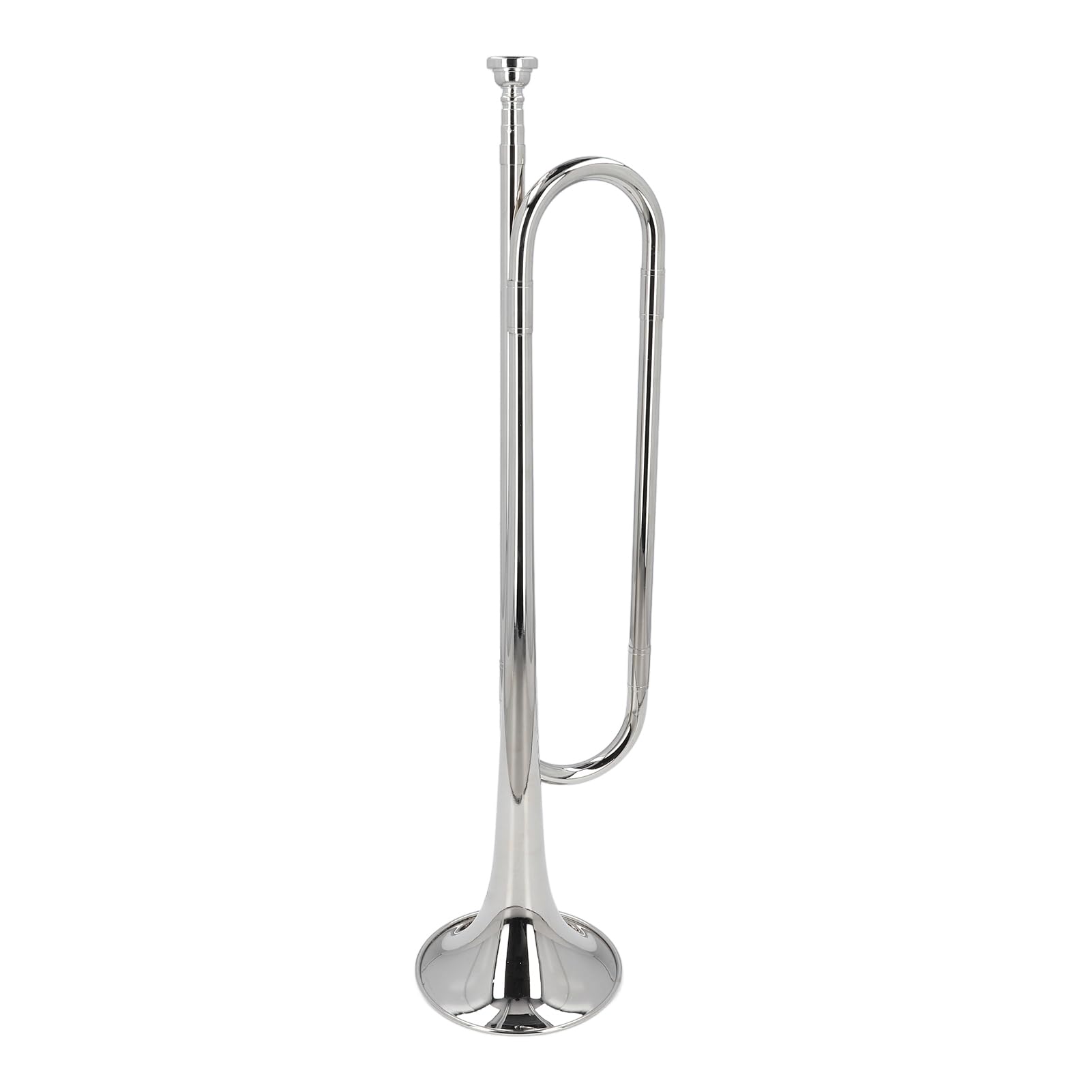Generic Instrumento de Trompeta Trompeta de Caballería de Latón Profesional para Orquesta Militar Llave BB, Material Resistente y Tono Ideal, para Banda Escolar y Actuación en Ambiente Festivo,