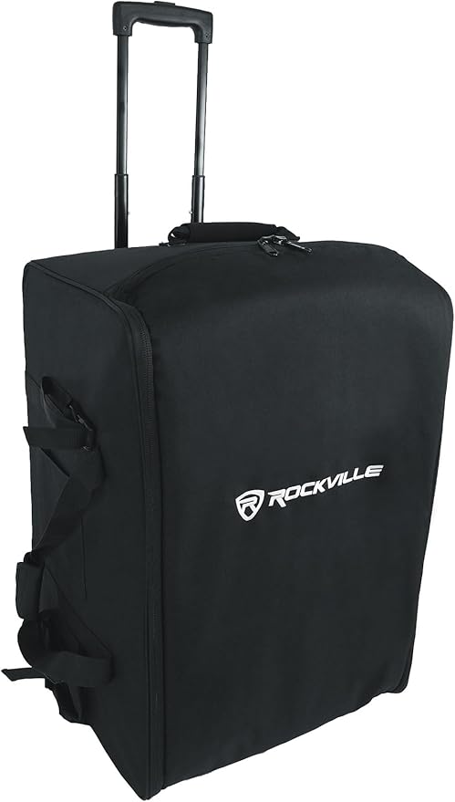 Rockville SB12 v2 Rolling Travel Bag for 12" DJ PA
