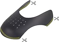 Vista 3 de Protector de arrugas para zapatos (2 pares, 1 negro y 1 blanco), protector de zapatos para Jordan Air Force, Nike, Dunks, material TPE duradero