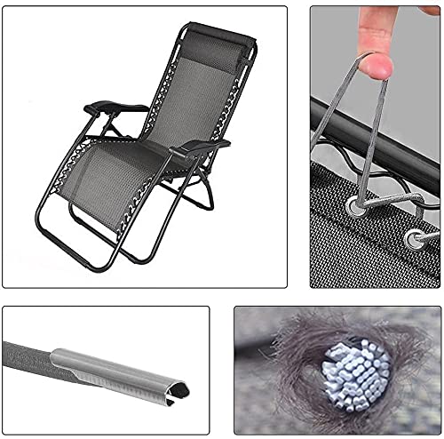 Transat Pliant SKHAOVS 4 Piu00e8ces Corde Remplacement U00e9lastiques, Elastique Lafuma Corde Elastique Pour Bache