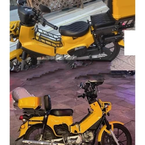 Cojín delantera y trasera para Cross Cub110 asiento de PU impermeable 3
