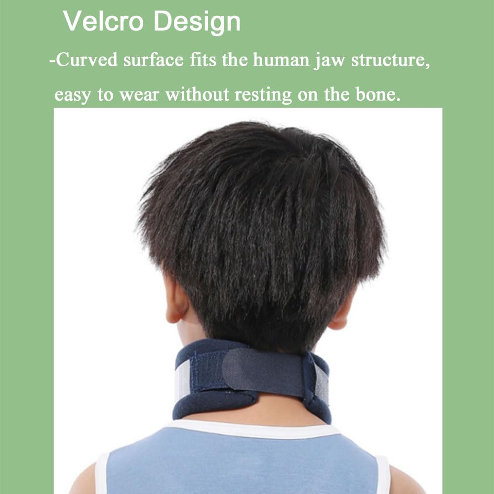 Oaygat Neck Brace Support for Sleeping Soft and Comfort Cervical Neck Collar for Children Adjustable Neck Support for Relieving Neck Pain and Spine Pressure Neck Collar Protector after Injury for Kids - Image 3