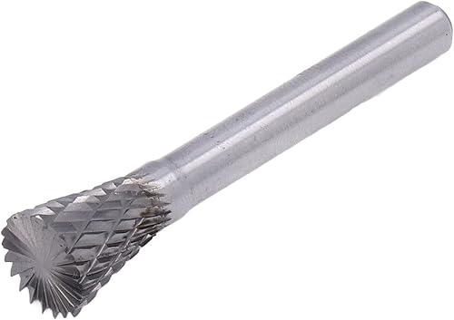 Miniatura 5 de Archivo de rebabas de cono invertido YG8 Aleación Rotary File Rebabas N Forma Doble Corte Troquel Grinder Bits para la fabricación de herramientas