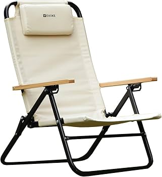 Amazon.co.jp: 【EVOKE】アウトドアチェア コンパクト リクライニング