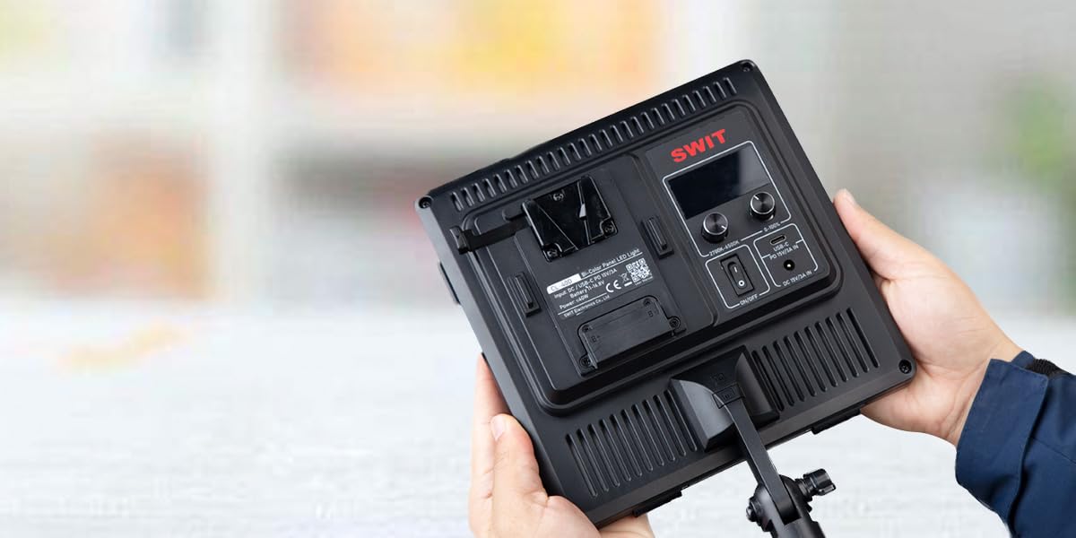 SWIT 40W 小型ポータブルバイカラーSMD LEDパネルライト Amazon | SWIT