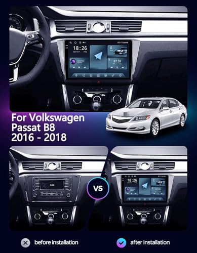 Écran Carplay Android Auto pour remplacer la navigation d'origine Passat B8