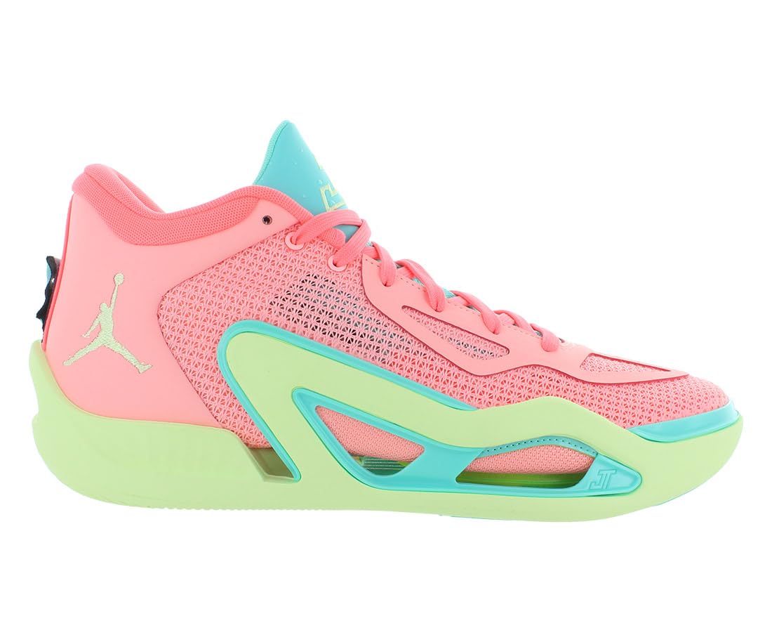 Nike Jordan Tatum 1 Unisex Shoes Size 10.5, Color: Pink Tint/Barely Volt-Pink