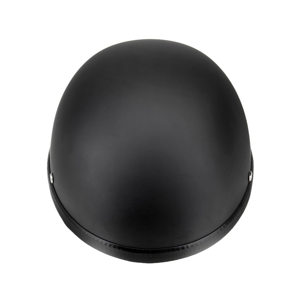 Cocoarm Casco semi-caschi per moto, con profilo mezzo viso, colore nero (XL)