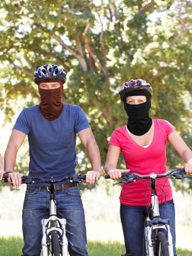 Image of SATINIOR 6 Pcs Ski Mask Cover Balaclava Full Face Mask Summer Face Cover UV Windproof Balaclava for Men Women Outdoor Sports