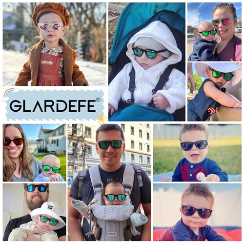 Polarized Baby Sunglasses with Strap - Unbreakable Infant Sunglasses for Newborn Toddler Boys Girls Age 0-12 Months2
