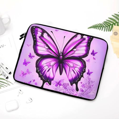 Funda para laptop 12 pulgadas resistente a golpes morada miniatura 5