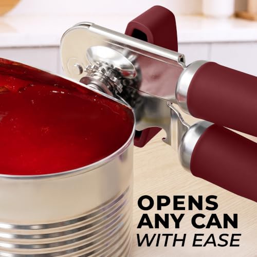 Image of Zulay Kitchen Stainless Steel Swing Open Manual Can Opener Comfortable Grip