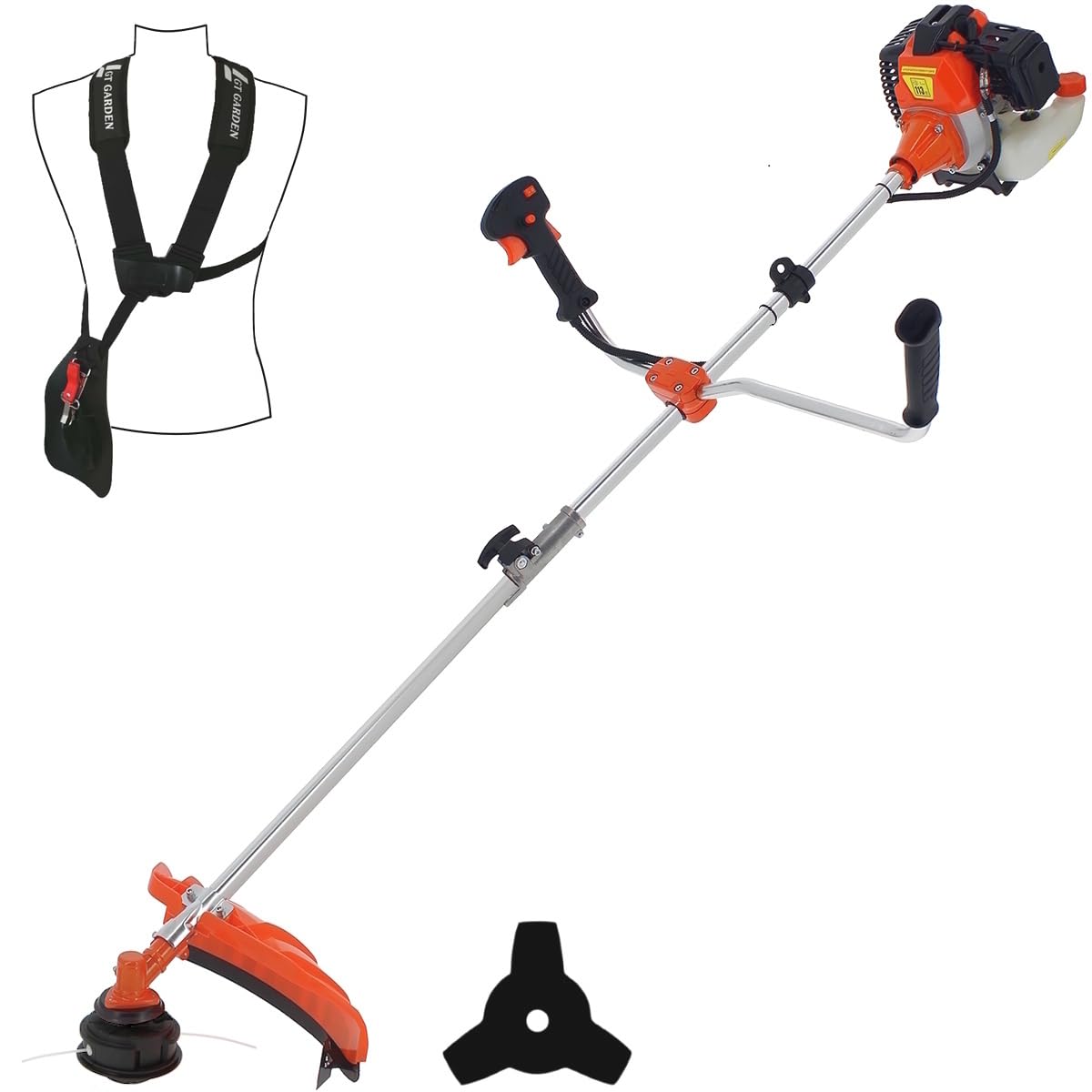 GT Garden Débroussailleuse Thermique 52 cm3-3 CV
