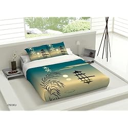 Edredon Japones Tsuki Osoku - Funda nórdica japonesa (Cama 90)