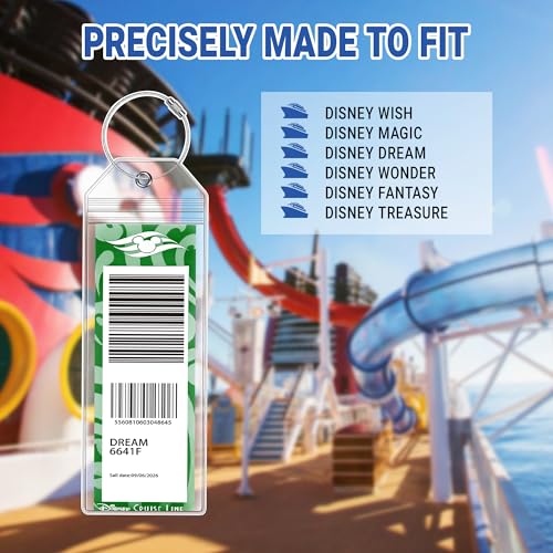 8 Pack DCL Cruise Luggage Tag Holder & Cruise Essentials for Dream, Fantasy, Magic, Wonder, Wish & Treasure 2025-2026 Cruise Must Have by SEAVILIA - Image 3