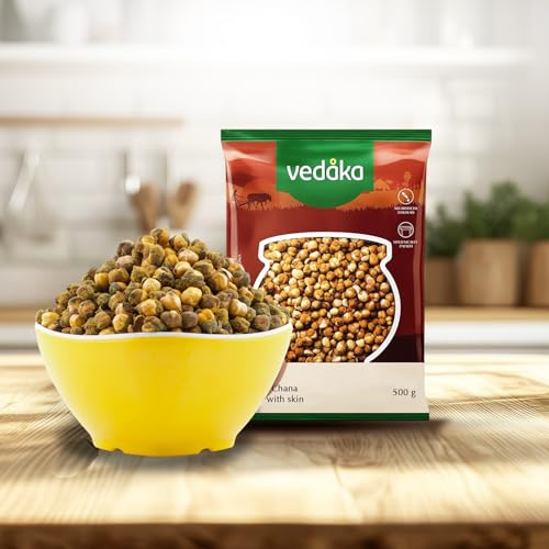 Image of Amazon Brand - Vedaka Roasted Chana Whole with skin 500 g