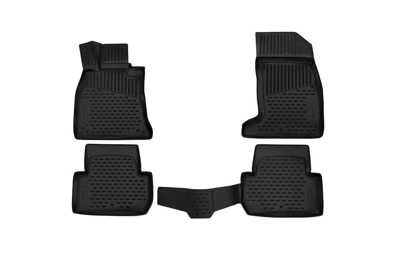 Element Passgenaue Premium Antirutsch Gummi Fußmatten - KIA Stinger, Limousine