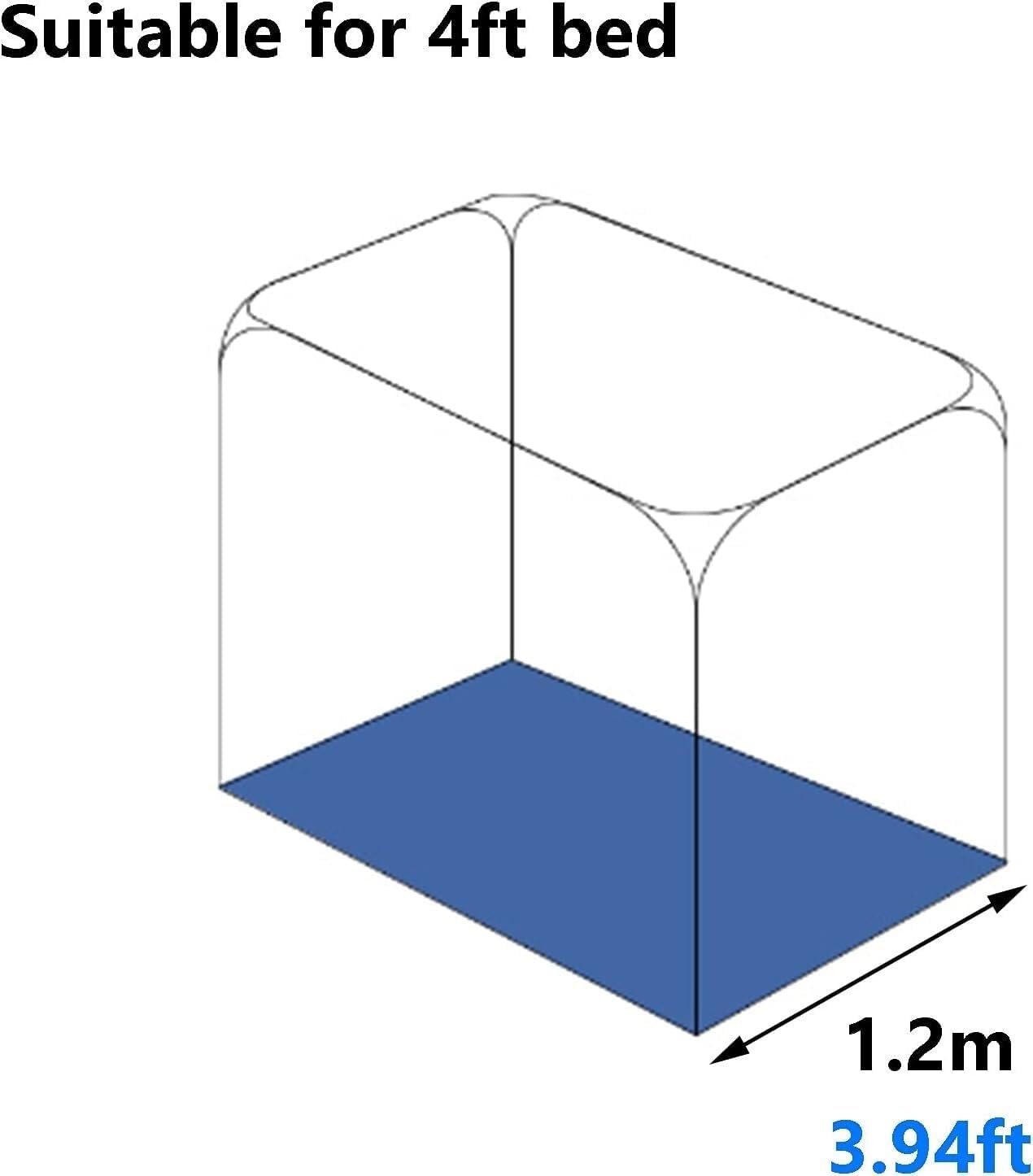 Mosquito Net Outdoor Mosquito Net, Portable Pop-up Mosquito Net, Installation Bedroom Mosquito Net for Bed(Style 2,1.2m)